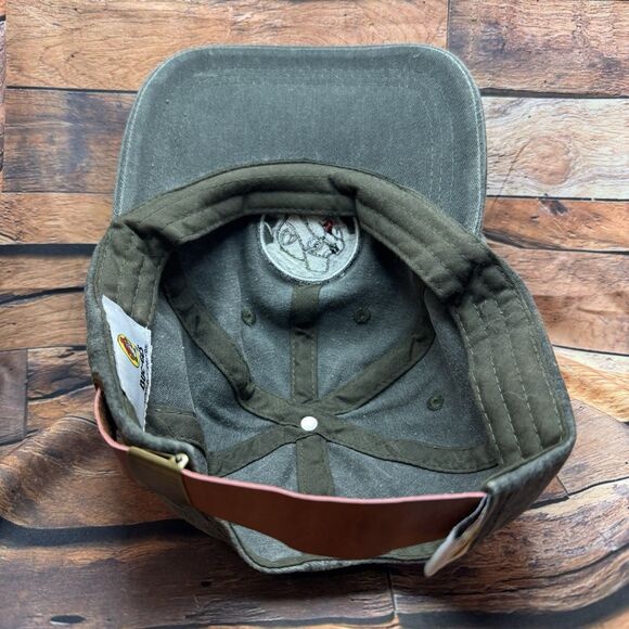 Buc-ee's Faded Green Baseball Hat Beaver Military Logo Adjustable Cap - Picture 5 of 7